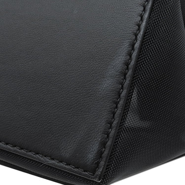 バレンシアガ BALENCIAGA ネイビーカバス S 339933 ブラック ポリエステル ラムスキン ポリエチレンテレフタレート トートバッグ シルバー金具 黒 ロゴ メッシュ トート Navy カバ