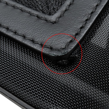 バレンシアガ BALENCIAGA ネイビーカバス S 339933 ブラック ポリエステル ラムスキン ポリエチレンテレフタレート トートバッグ シルバー金具 黒 ロゴ メッシュ トート Navy カバ