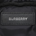 バーバリー BURBERRY スモール ロゴプリント キャノン バムバッグ ブラック ナイロン ボディバッグ シルバー金具 黒 ウエストバッグ ウエストポーチ