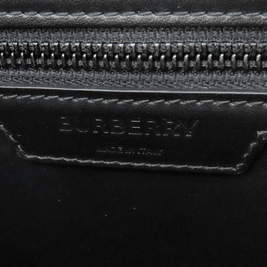 バーバリー BURBERRY タイガープリント クロスボディバッグ ブラック×オレンジ PVC レザー ショルダーバッグ ブラック金具 トラ柄