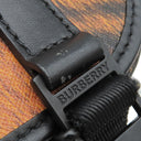 バーバリー BURBERRY タイガープリント クロスボディバッグ ブラック×オレンジ PVC レザー ショルダーバッグ ブラック金具 トラ柄