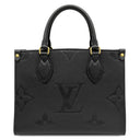 ルイヴィトン LOUIS VUITTON オンザゴー PM M45653 ノワール モノグラムアンプラント 2WAYバッグ ゴールド金具 ハンドバッグ