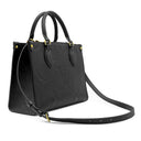 ルイヴィトン LOUIS VUITTON オンザゴー PM M45653 ノワール モノグラムアンプラント 2WAYバッグ ゴールド金具 ハンドバッグ
