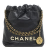 シャネル CHANEL CHANEL 22 ミニ ハンドバッグ AS3980 ブラック レザー 2WAYバッグ ゴールド金具