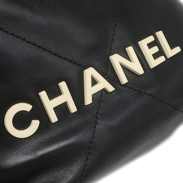 シャネル CHANEL CHANEL 22 ミニ ハンドバッグ AS3980 ブラック レザー 2WAYバッグ ゴールド金具