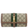 グッチ GUCCI ジャッキー1961 チェーン付き ウォレット 652681 ベージュ×エボニー GGスプリームキャンバス レザー チェーンウォレット ゴールド金具