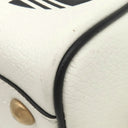 グッチ GUCCI adidasコラボ ミニ ボストン 702397 ホワイト レザー ボストンバッグ ヴィンテージ金具 白 黒 アディダス ショルダーストラップ欠品