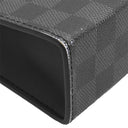 ルイヴィトン LOUIS VUITTON ポシェット ヴォワヤージュ MM N60444 ブラック×グレー レザー ダミエグラフィット3Dキャンバス クラッチバッグ シルバー金具 セカンドバッグ