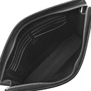 ルイヴィトン LOUIS VUITTON ポシェット ヴォワヤージュ MM N60444 ブラック×グレー レザー ダミエグラフィット3Dキャンバス クラッチバッグ シルバー金具 セカンドバッグ