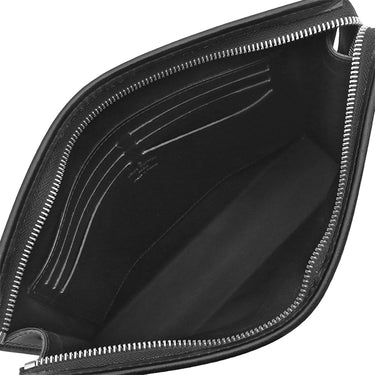 ルイヴィトン LOUIS VUITTON ポシェット ヴォワヤージュ MM N60444 ブラック×グレー レザー ダミエグラフィット3Dキャンバス クラッチバッグ シルバー金具 セカンドバッグ