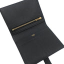 エルメス HERMES ベアンコンパクト ブラック ヴォーエプソン 二つ折り財布 ゴールド金具 黒