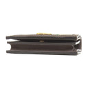 グッチ GUCCI オフィディア GG カードケース 523155 ベージュ×エボニー GGスプリームキャンバス レザー 二つ折り財布 ゴールド金具 ウェブ ストライプ