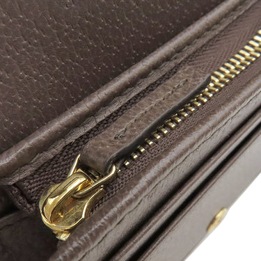 グッチ GUCCI オフィディア GG カードケース 523155 ベージュ×エボニー GGスプリームキャンバス レザー 二つ折り財布 ゴールド金具 ウェブ ストライプ
