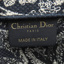 クリスチャン・ディオール Christian Dior ブックトート ラージ ネイビー コットン トートバッグ トワル ドゥ ジュイ リバース エンブロイダリー