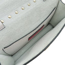 ヴァレンティノ VALENTINO ロックスタッズ クロスボディバッグ ホワイト レザー ショルダーバッグ シャンパンゴールド金具 白 スタッズ ショルダー クラッチ