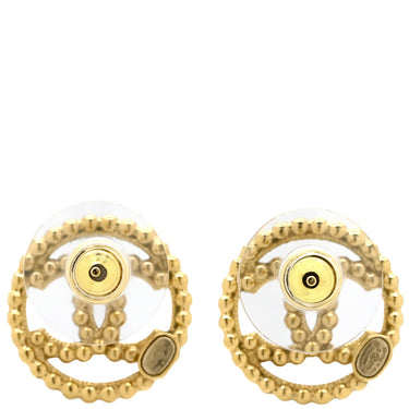 シャネル CHANEL ココマーク サークル ゴールド GP ピアス CCマーク ラウンド 丸型 GP
