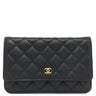 シャネル CHANEL マトラッセ チェーンウォレット AP0250 ブラック キャビアスキン チェーンウォレット ゴールド金具 黒 ココマーク