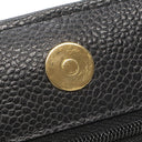 シャネル CHANEL マトラッセ チェーンウォレット AP0250 ブラック キャビアスキン チェーンウォレット ゴールド金具 黒 ココマーク