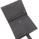 エルメス HERMES ベアンコンパクト タッチ ヴェールドー×グラファイト ヴォーエプソン アリゲーターマット 二つ折り財布 シルバー金具 黒 クロコ