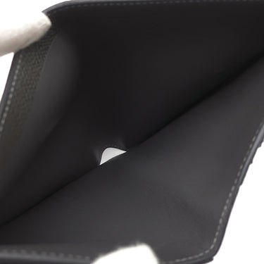 エルメス HERMES ベアンコンパクト タッチ ヴェールドー×グラファイト ヴォーエプソン アリゲーターマット 二つ折り財布 シルバー金具 黒 クロコ