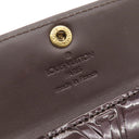 ルイヴィトン LOUIS VUITTON ラドロー M93519 アマラント モノグラムヴェルニ コインケース ゴールド金具 カードケース 名刺入れ 2つ折り