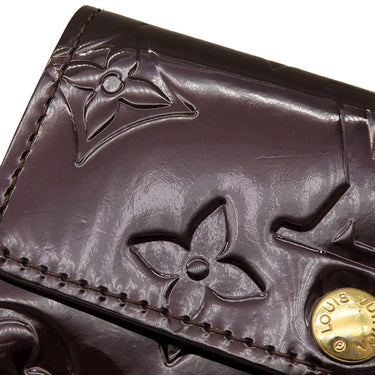 ルイヴィトン LOUIS VUITTON ラドロー M93519 アマラント モノグラムヴェルニ コインケース ゴールド金具 カードケース 名刺入れ 2つ折り