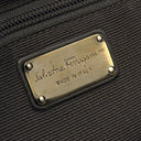 サルヴァトーレ・フェラガモ Salvatore Ferragamo ヴァラリボン AU-21 B665 ブラック レザー キャンバス トートバッグ ブロンズ金具 黒 トート
