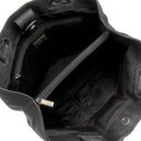 サルヴァトーレ・フェラガモ Salvatore Ferragamo ヴァラリボン AU-21 B665 ブラック レザー キャンバス トートバッグ ブロンズ金具 黒 トート