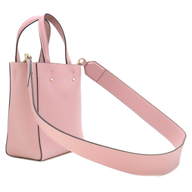 ジミーチュウ JIMMY CHOO LENNY S ピンク レザー 2WAYバッグ ゴールド金具 レニー ロゴ トート ショルダーバッグ