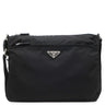 プラダ PRADA 三角ロゴ ショルダー BT0421 ブラック ナイロン ショルダーバッグ シルバー金具 黒 斜め掛け ナイロンバッグ