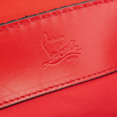 クリスチャンルブタン Christian Louboutin エクスプローラー ファンク 3215038 ブラック×レッド カーフ 2WAYバッグ シルバー金具 黒 赤 スタッズ スパイク