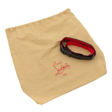 クリスチャンルブタン Christian Louboutin エクスプローラー ファンク 3215038 ブラック×レッド カーフ 2WAYバッグ シルバー金具 黒 赤 スタッズ スパイク