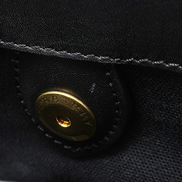 バーバリー BURBERRY ズタッズ ミディアム バナー トートバッグ ブラック レザー 2WAYバッグ ゴールド金具 黒