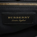 バーバリー BURBERRY ズタッズ ミディアム バナー トートバッグ ブラック レザー 2WAYバッグ ゴールド金具 黒