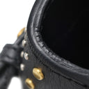バーバリー BURBERRY ズタッズ ミディアム バナー トートバッグ ブラック レザー 2WAYバッグ ゴールド金具 黒