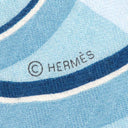 エルメス HERMES カレ140 カレジェアン マリン×ブルーシエル×ジョーヌスフレ カシミヤ シルク ストール 【Horse Club/ホースクラブ】