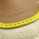 エルメス HERMES ジージー カマイユ チャイ×クレ×コルナリン×ライム アニョーミロ バッグチャーム 茶 オフホワイト 赤茶 黄色