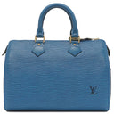 ルイヴィトン LOUIS VUITTON スピーディ25 M43015 トレドブルー エピレザー ハンドバッグ ゴールド金具 青 ボストンバッグ 鍵・パドロック欠品