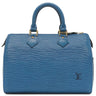 ルイヴィトン LOUIS VUITTON スピーディ25 M43015 トレドブルー エピレザー ハンドバッグ ゴールド金具 青 ボストンバッグ 鍵・パドロック欠品