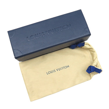 ルイヴィトン LOUIS VUITTON LVライズ ラウンド 53□22 Z1972E クリアピンク アセテート メタル サングラス シルバー金具 LVシグネチャー ブラックレンズ