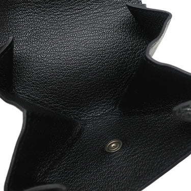 エルメス HERMES ルヴァンキャトル ブラック オーストリッチ コインケース 黒