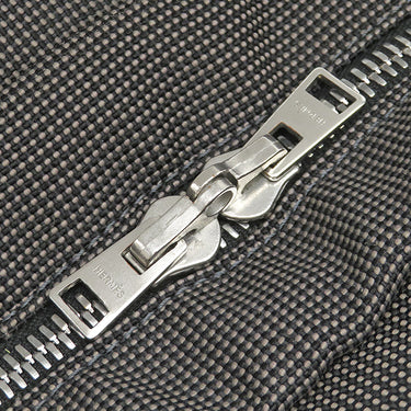 エルメス HERMES エールライントート MM グレー キャンバス トートバッグ シルバー金具 鍵 カデナ欠品