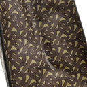 バーバリー BURBERRY TBモノグラム ストライプ Eキャンバス トート ブラウン×マルチカラー コーティングキャンバス レザー トートバッグ ゴールド金具 茶 白 黒 赤