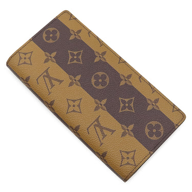 ルイヴィトン LOUIS VUITTON ポルトフォイユ ブラザ M81008 モノグラムストライプ モノグラムキャンバス 長財布 ゴールド金具 NIGO ヴァージルアブロー