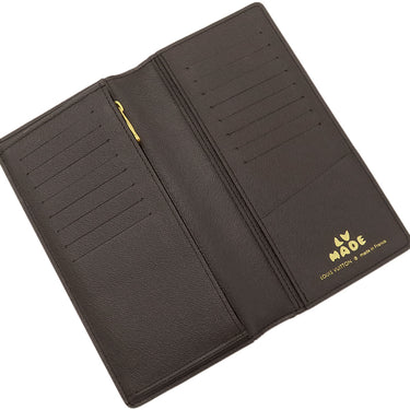 ルイヴィトン LOUIS VUITTON ポルトフォイユ ブラザ M81008 モノグラムストライプ モノグラムキャンバス 長財布 ゴールド金具 NIGO ヴァージルアブロー