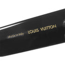 ルイヴィトン LOUIS VUITTON LV クラッシュ スクエア 54□19 Z2125E ブラック アセテート サングラス ゴールド金具