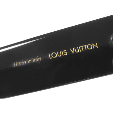 ルイヴィトン LOUIS VUITTON LV クラッシュ スクエア 54□19 Z2125E ブラック アセテート サングラス ゴールド金具
