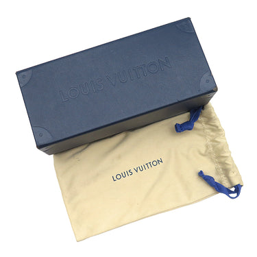 ルイヴィトン LOUIS VUITTON LVライズ スクエア 56□15 Z1667E ブラック アセテート メタル サングラス シルバー金具 LVシグネチャー