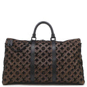 ルイヴィトン LOUIS VUITTON キーポル トリアングル 50 M45046 モノグラム×ブラック モノグラムキャンバス エンブロイダリー ボストンバッグ ブラック金具 ネームタグ欠品