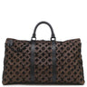 ルイヴィトン LOUIS VUITTON キーポル トリアングル 50 M45046 モノグラム×ブラック モノグラムキャンバス エンブロイダリー ボストンバッグ ブラック金具 ネームタグ欠品